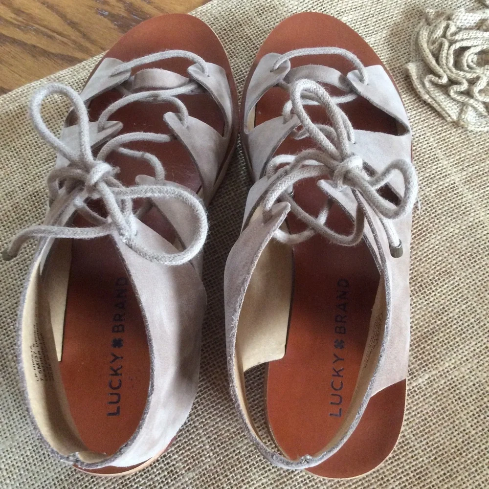 Lucky Brand LP-Hipsta Gladiator Sandals, Sz 7.5